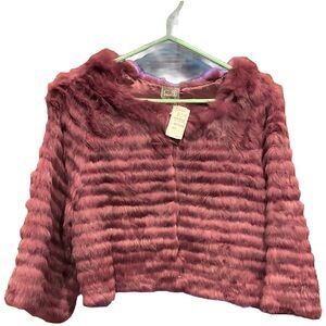 Cusp by Neiman Marcus Rabbit Fur - Rich Purple